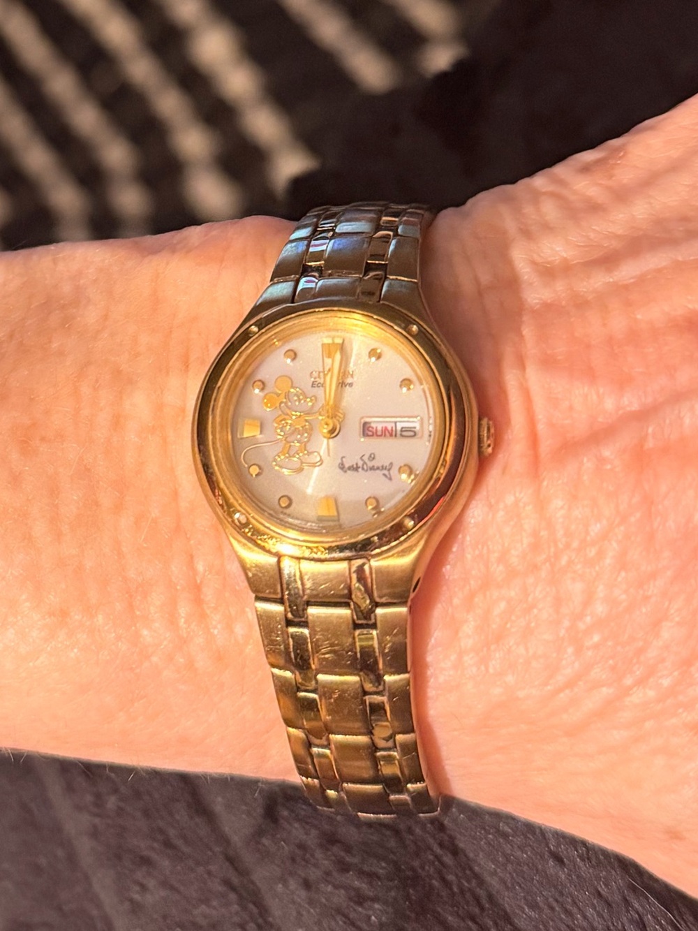 Citizen Gold Tone Ladies Mickey Watch